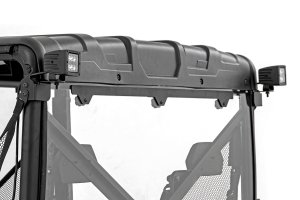 Polaris Ranger Crew XP 1000 High Lifter Edition LED Light Kit - Rear - Rough Country - Flood - Black - '20-'22